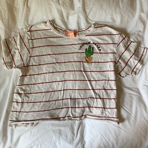 Lookin Sharp striped crop top